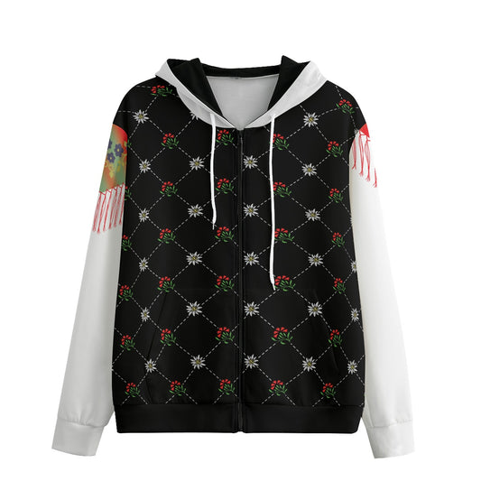 Pulover s kapuco na zadrgo | Slovenska narodna noša | Moška